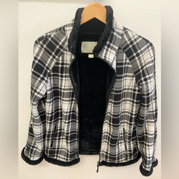 Plaid Faux Fur Jacket - Picture 4 of 4